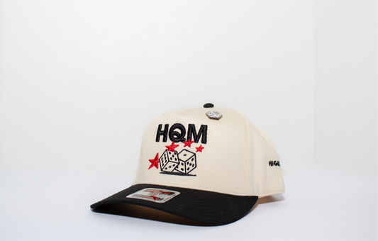 DICES CAP IN CREAM/ BLACK