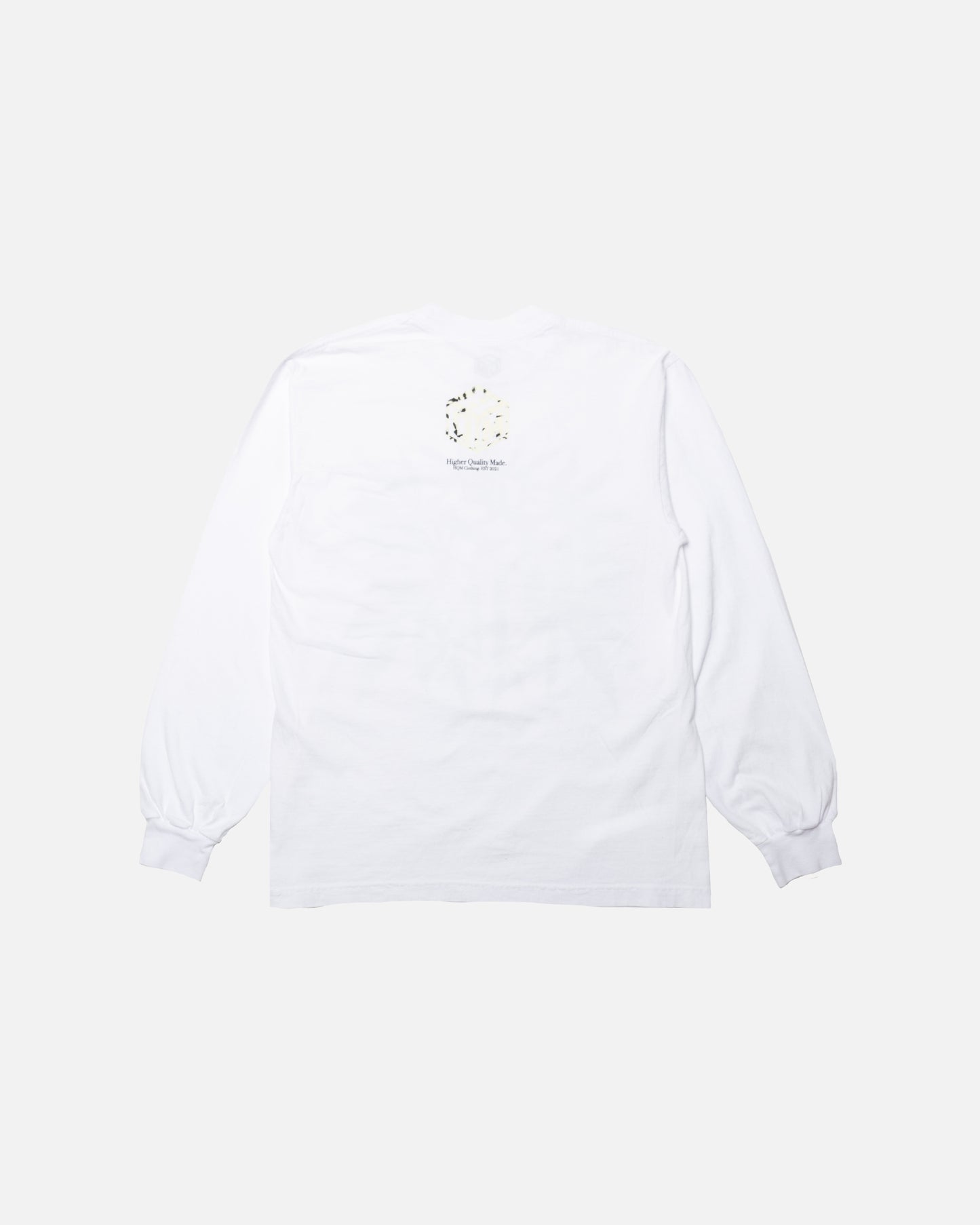 FLOWER LONG SLEEVE T SHIRT IN WHITE